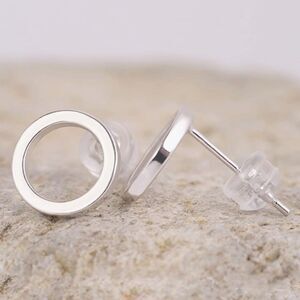 Chic Silver Hoop Earrings